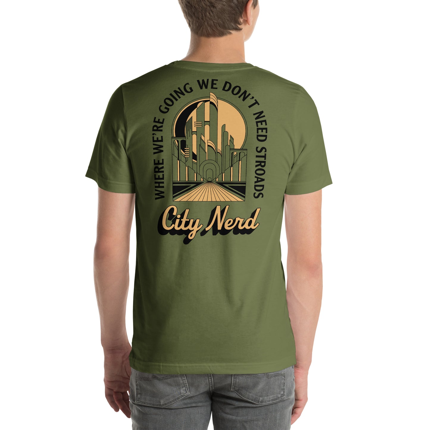 StroadTopia Unisex t-shirt - Olive Green